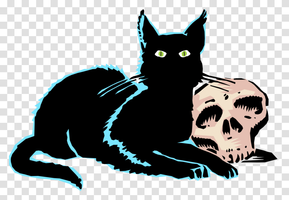Evil Black Cat Clipart Onlinelabels Clip Art Evil Black Cat, Pet, Mammal, Animal Transparent Png