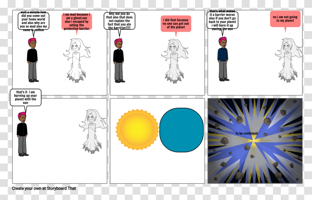 Evil Caillou P3 Storyboard By Dab8ec94 Fellowship Certificate, Comics, Book, Person, Text Transparent Png