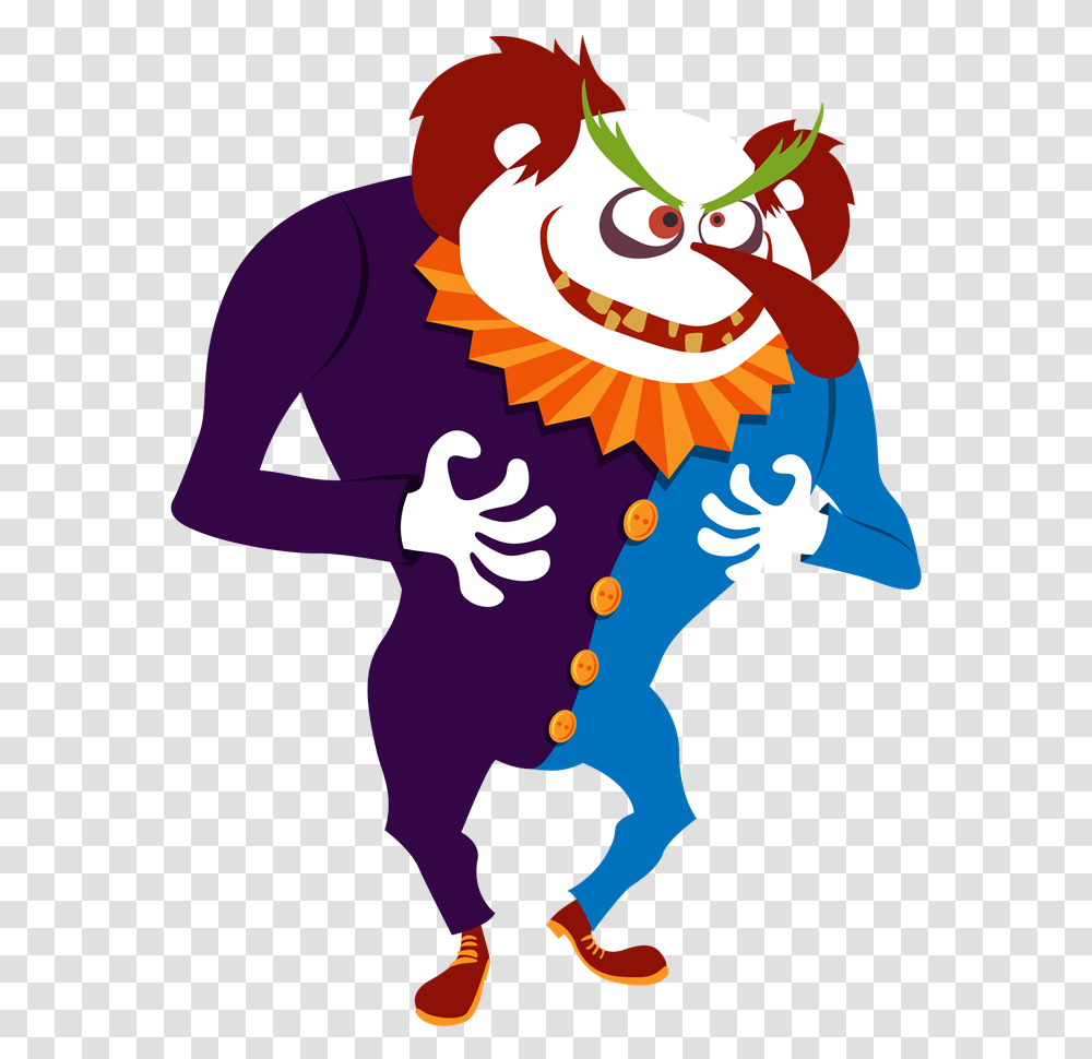 Evil Clown Clipart Halloween Joker Cartoon, Performer, Person, Shoe Transparent Png