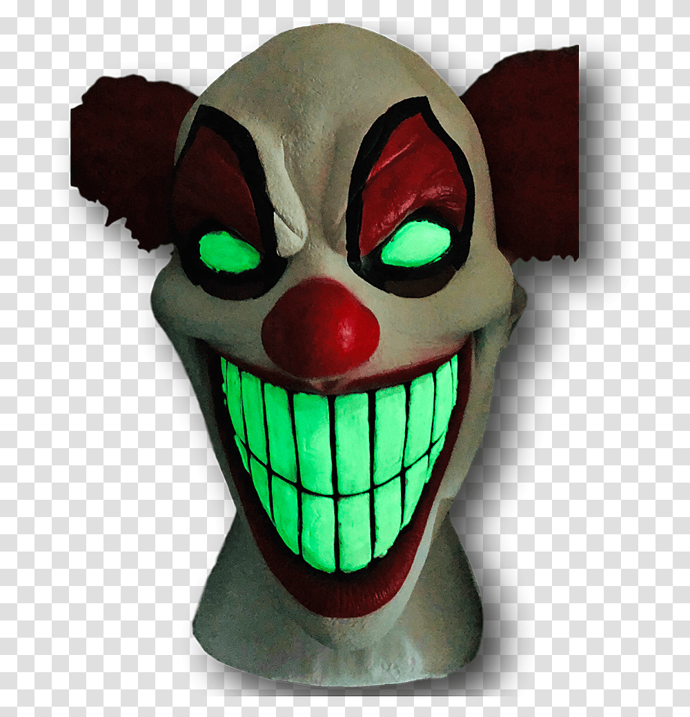 Evil Clown Clown Mask Of Evil, Figurine, Toy, Alien Transparent Png