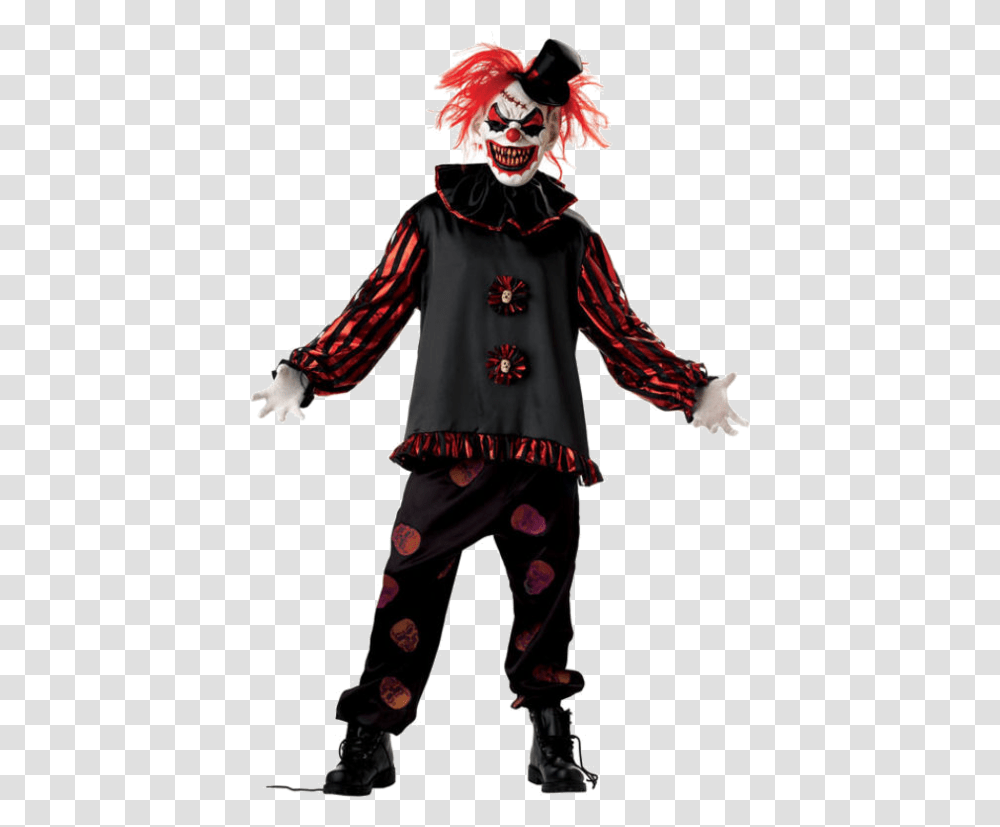Evil Clown Killer Clown Costume, Performer, Person, Ninja Transparent Png