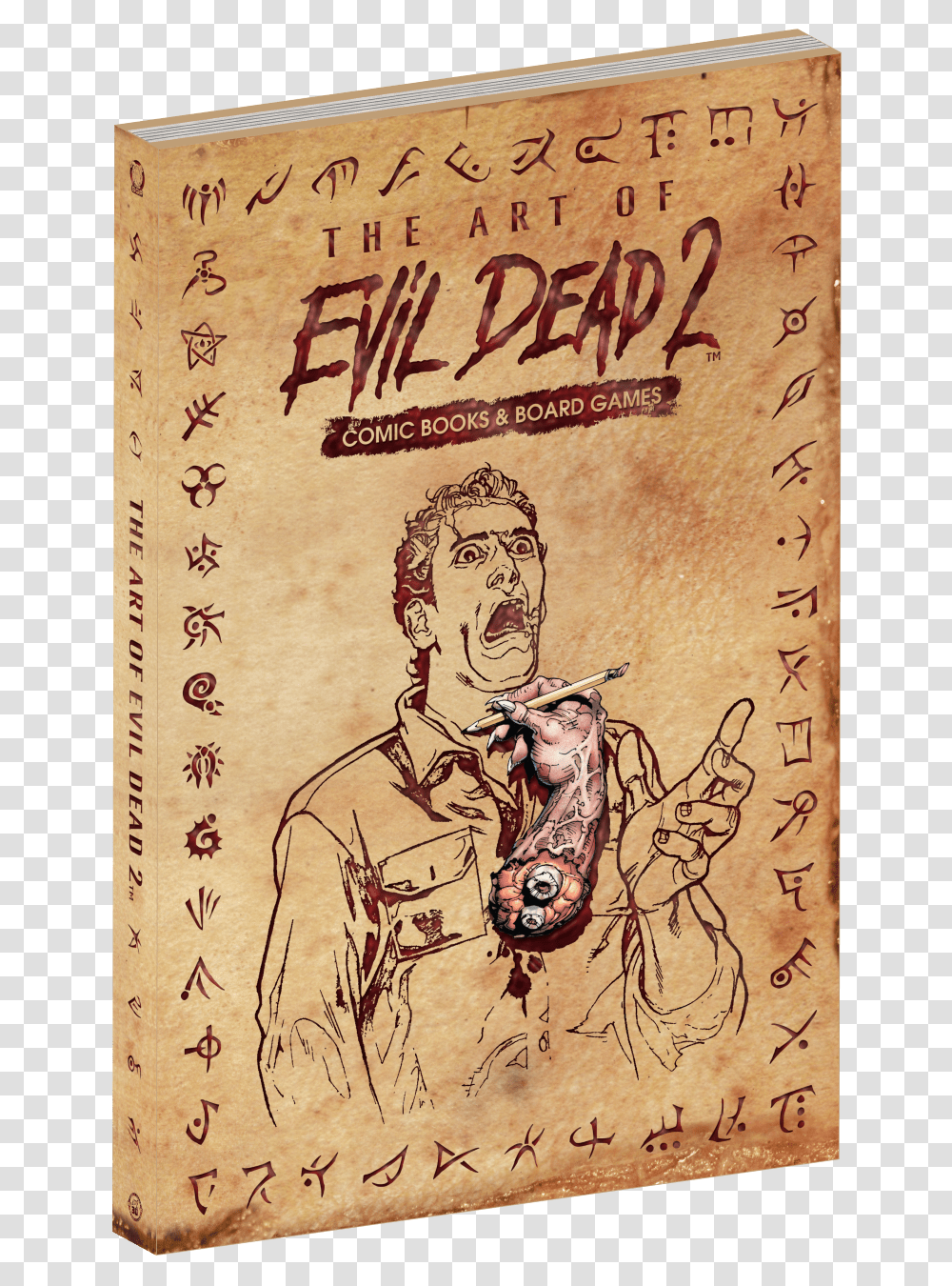 Evil Dead 2 Art Book, Label, Drawing, Calligraphy Transparent Png
