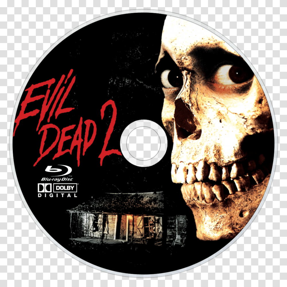 Evil Dead 2 Movie Poster, Disk, Advertisement, Dvd Transparent Png