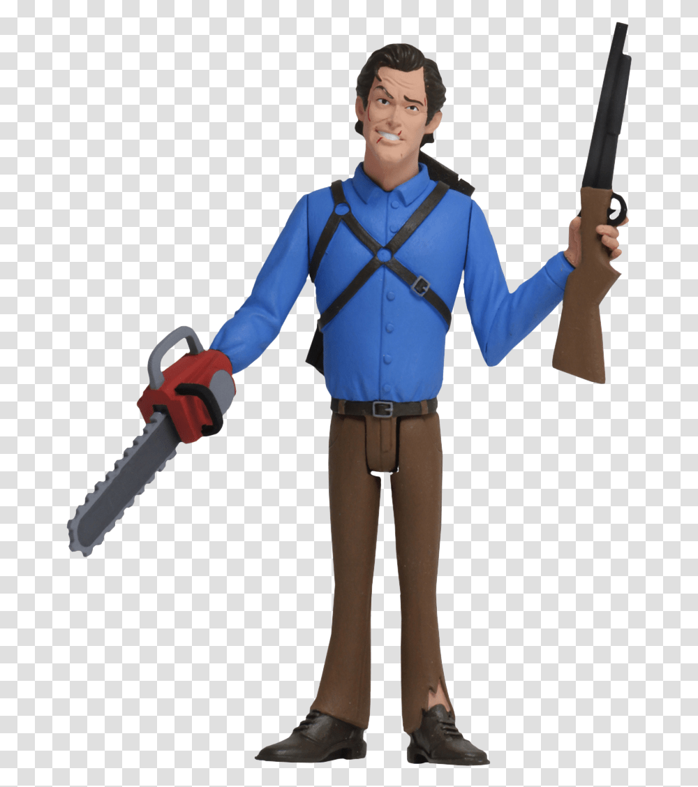 Evil Dead Toony Terrors Series, Costume, Person, Tool Transparent Png
