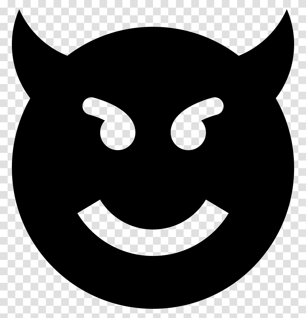 Evil Evil Icon, Stencil, Mammal, Animal Transparent Png