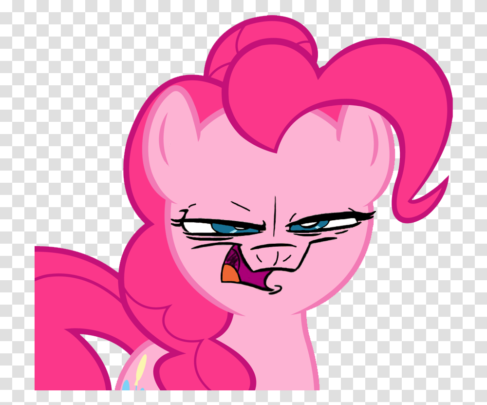 Evil Face Meme Mlp Pinkie Pie Scared, Heart, Head, Portrait, Photography Transparent Png