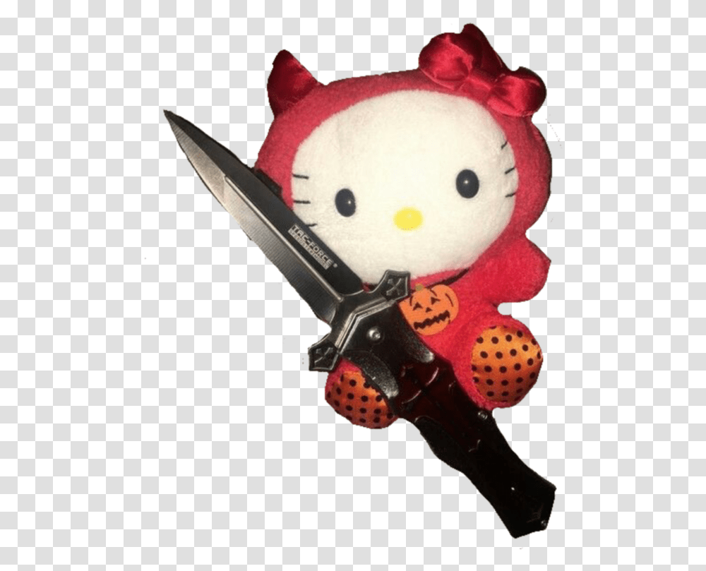 Evil Gothic Hearts Cyber Figurine, Toy, Knife, Blade, Weapon Transparent Png
