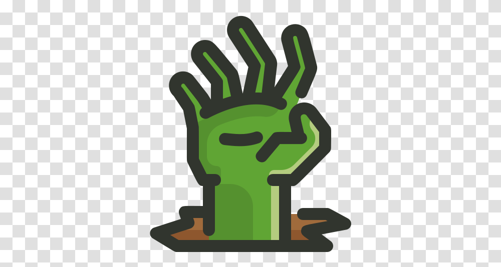Evil Halloween Hand Undead Zombie Zombie Hand Cartoon, Green, Plant, Vegetation, Ice Transparent Png