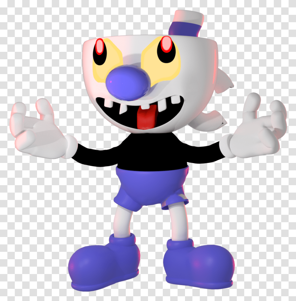 Evil Mugman With Seat, Toy, Figurine, Robot, Sweets Transparent Png