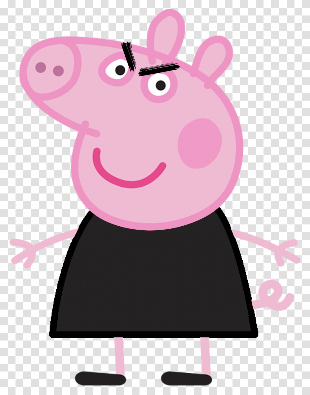 Evil Peppa Peppa Pig Background, Mammal, Animal Transparent Png