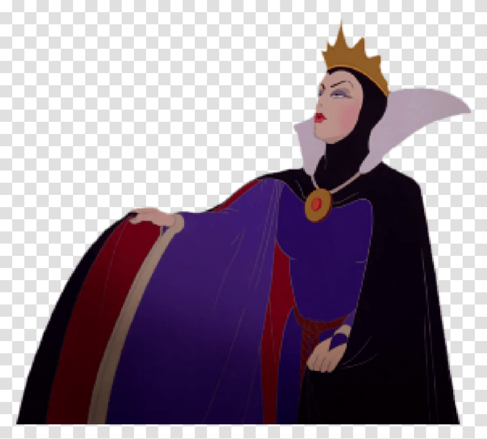 Evil Queen Cartoon Evil Queen Snow White, Clothing, Apparel, Fashion, Cloak Transparent Png