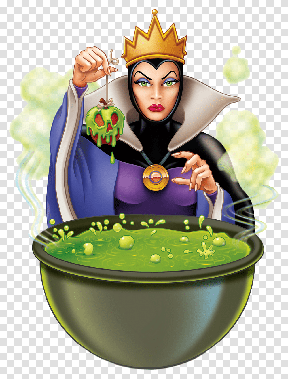 Evil Queen Clipart Hq Image Evil Queen Poison Apple, Birthday Cake, Dessert, Food, Performer Transparent Png