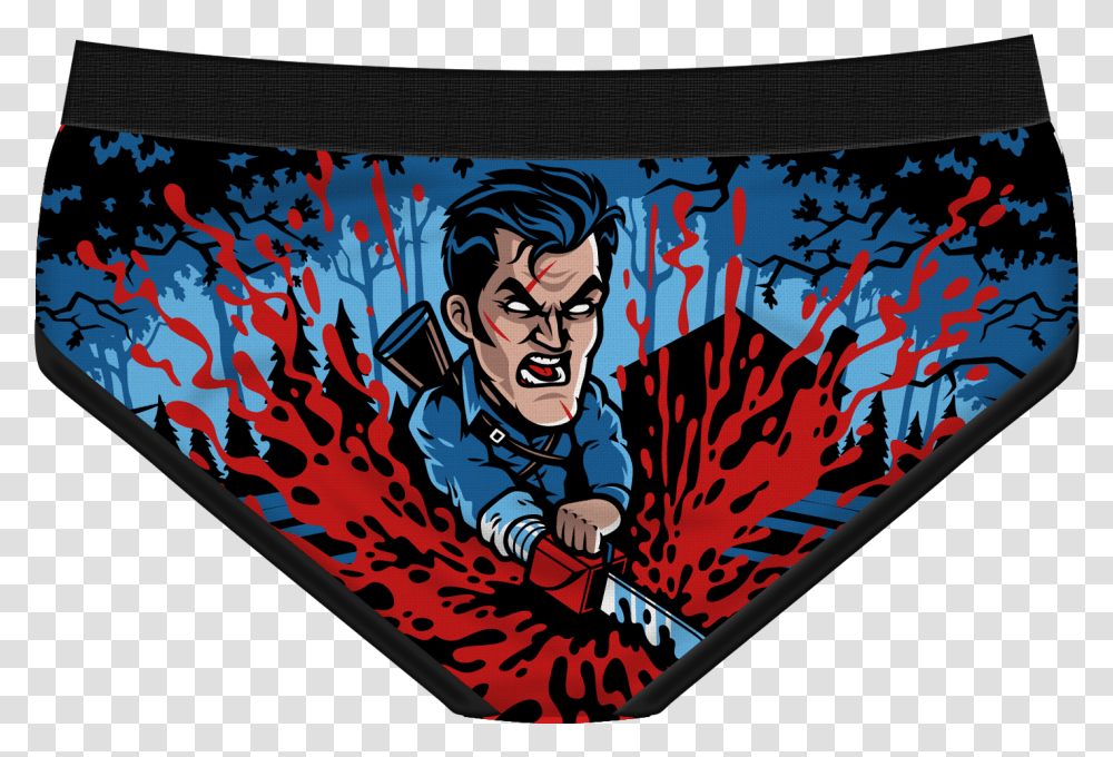Evil Red Briefs, Person, Human, Painting Transparent Png