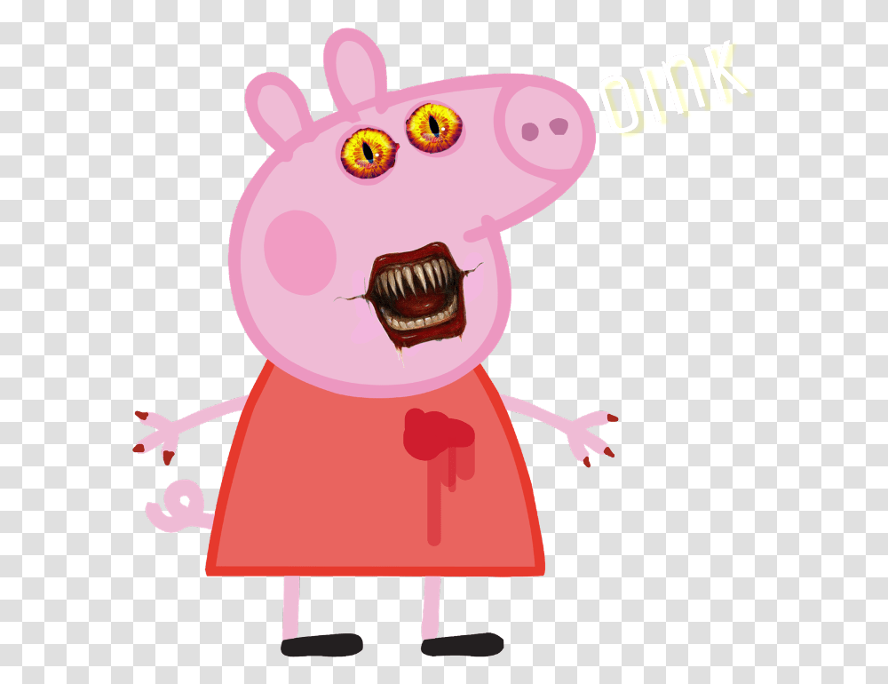 Evil Scary Peppa Pig, Apparel, Outdoors, Nature Transparent Png