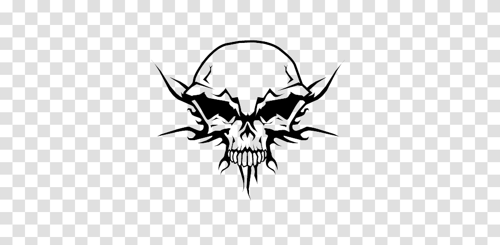 Evil Skull Clipart Images, Emblem, Stencil, Insect Transparent Png