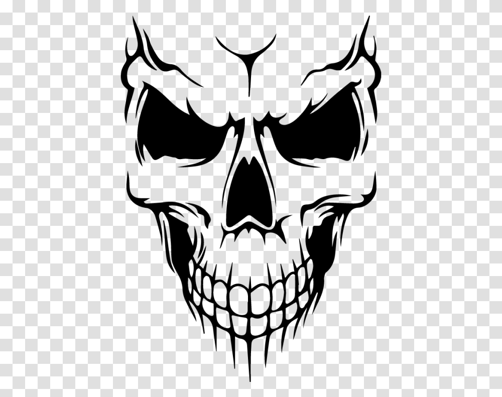 Evil Skull Silhouette Skull, Gray, World Of Warcraft Transparent Png