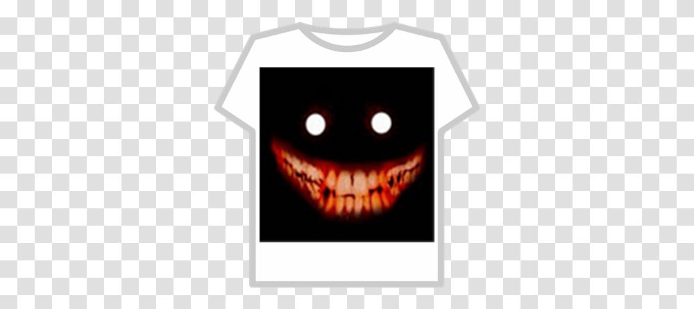Evil Smile Face Roblox Scp 087, Clothing, Apparel, T-Shirt Transparent Png