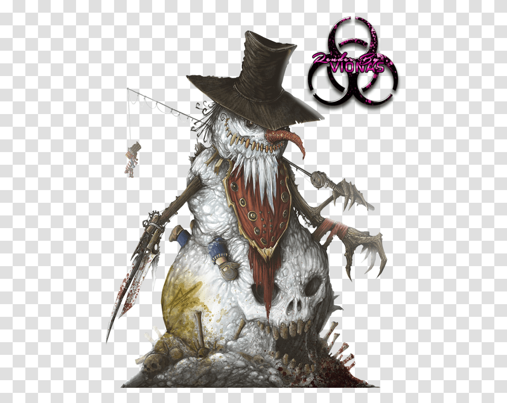 Evil Snowman True Form Dampd Mimic, Hat, Animal, Bird Transparent Png