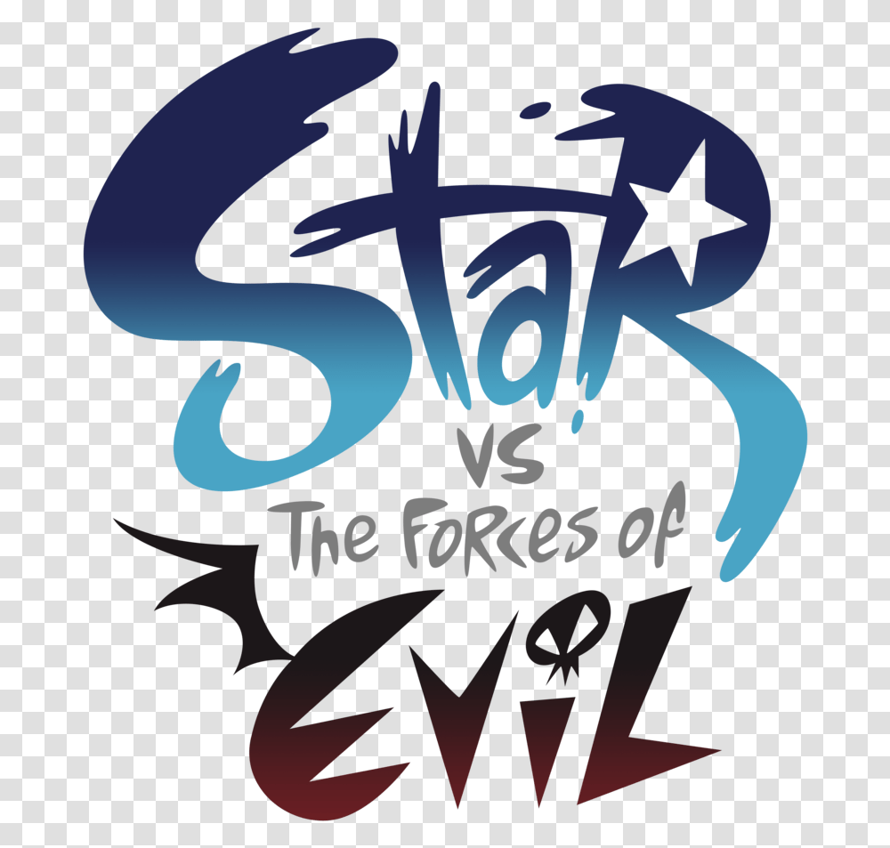 Evil Star Vs The Forces Of Evil Logo, Poster, Calligraphy, Handwriting Transparent Png