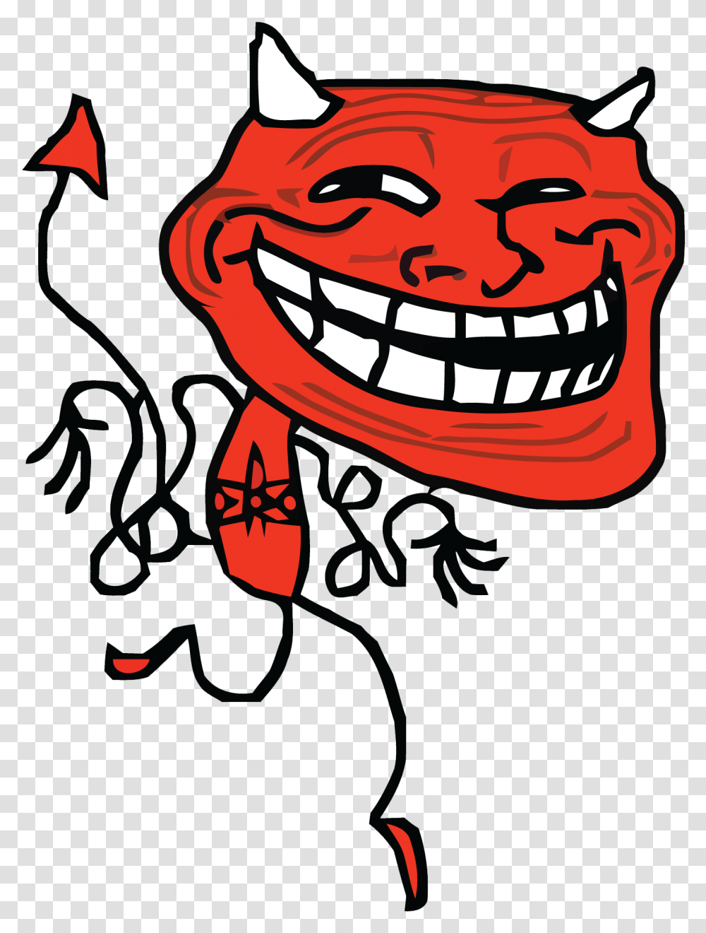 Evil Troll Face, Label, Outdoors Transparent Png