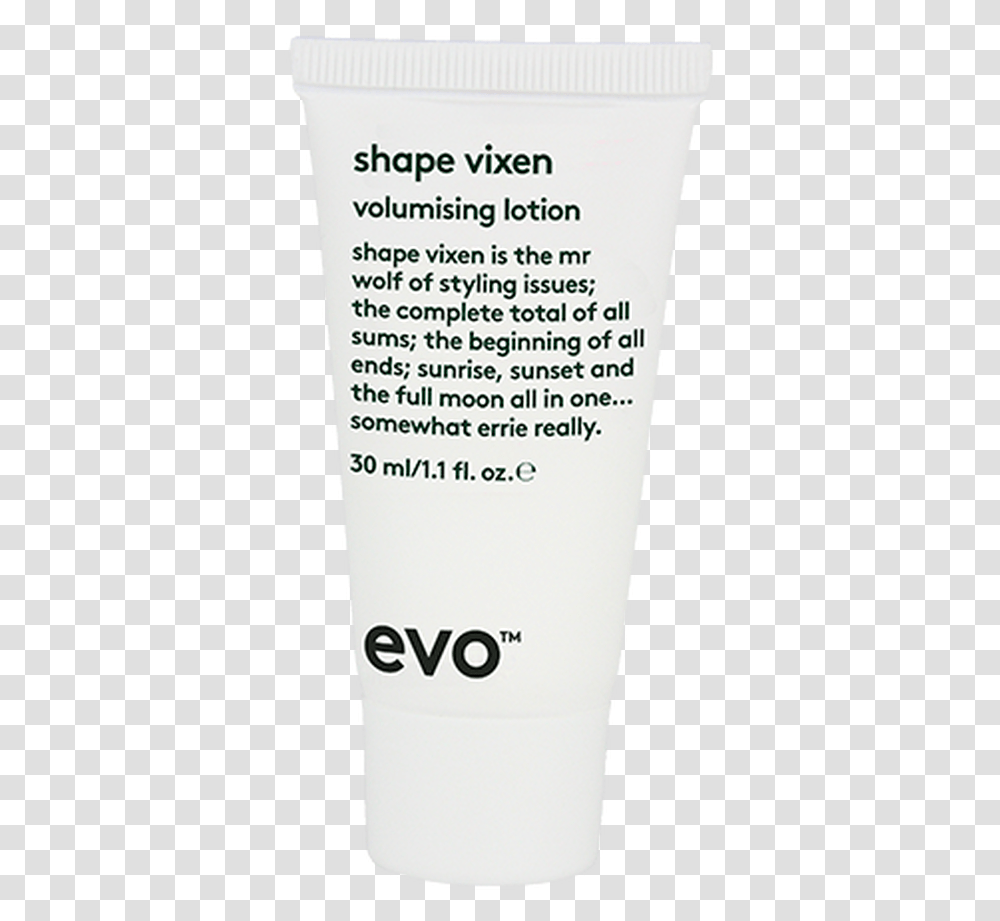 Evo Shape Vixen Volumising Lotion Mini 30ml Sunscreen, Bottle, Cosmetics, Label Transparent Png