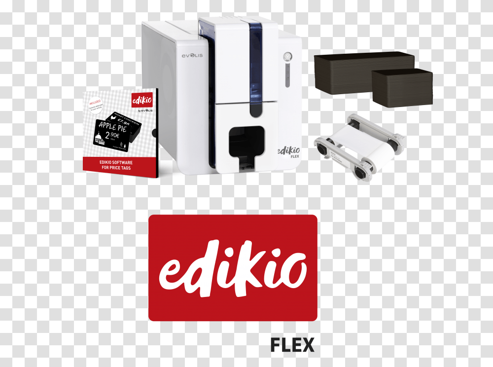Evolis Edikio Flex Bundle Evolis Id Card Printer, Adapter, QR Code Transparent Png