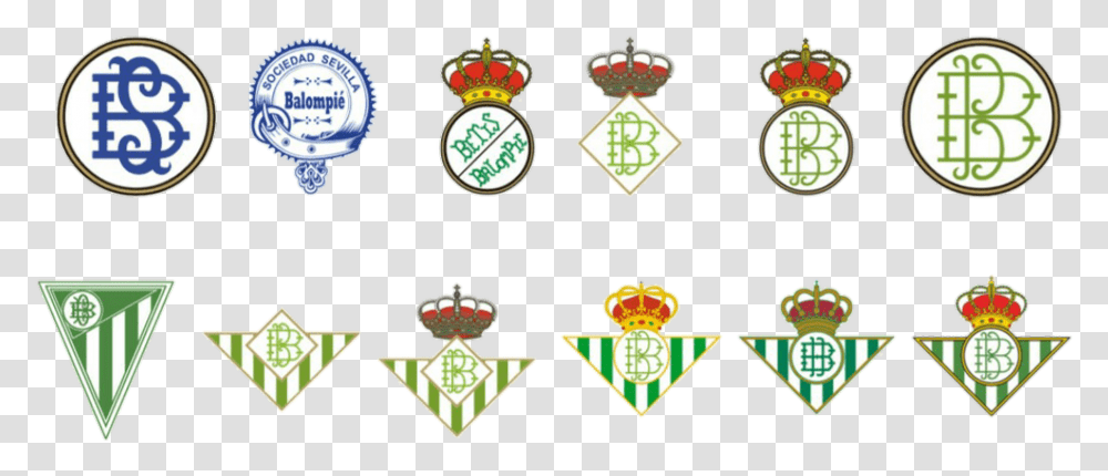 Evolucion Del Escudo Del Betis, Logo, Badge, Emblem Transparent Png
