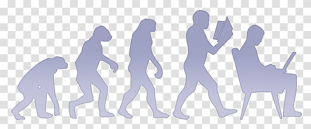 Evolution Des Wissens Human Evolution To Computers, Silhouette, Metropolis, City, Urban Transparent Png