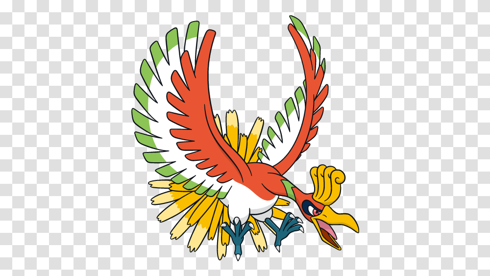 Evolution Legendary Pokemon Ho Oh, Emblem, Symbol, Bird, Animal Transparent Png