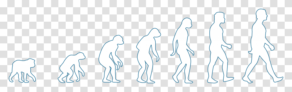 Evolution Of Man Cycling, Person, Pedestrian, Silhouette Transparent Png