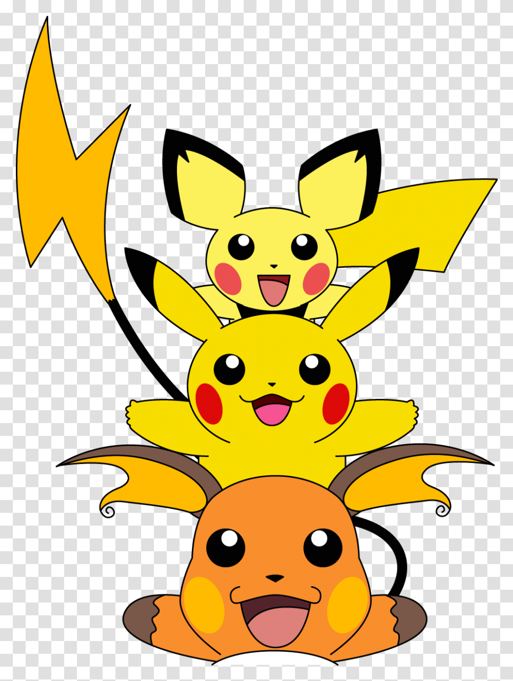 Evolution Of Pikachu Clipart Pikachu Evolution, Deer, Wildlife, Mammal, Animal Transparent Png