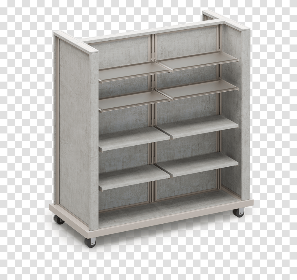 Evolve Collection 2 Module Low Gondola Shelf, Furniture, Bookcase, Cabinet, Hardwood Transparent Png