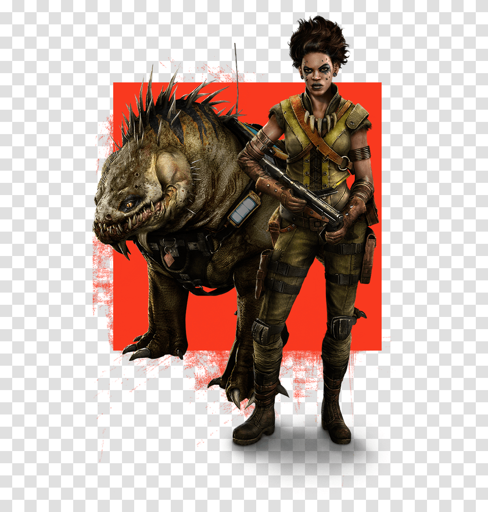 Evolve Maggie And Daisy, Person, Costume, Dinosaur, Animal Transparent Png