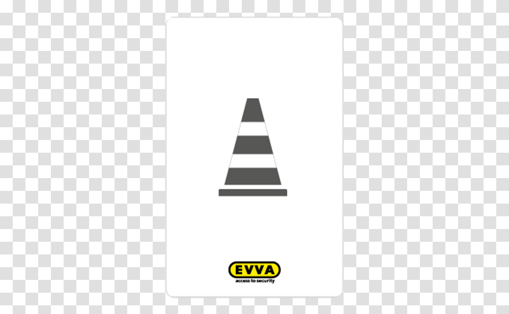 Evva Xesar Proximity Construction Card Evva, Triangle, Cone, Arrow Transparent Png