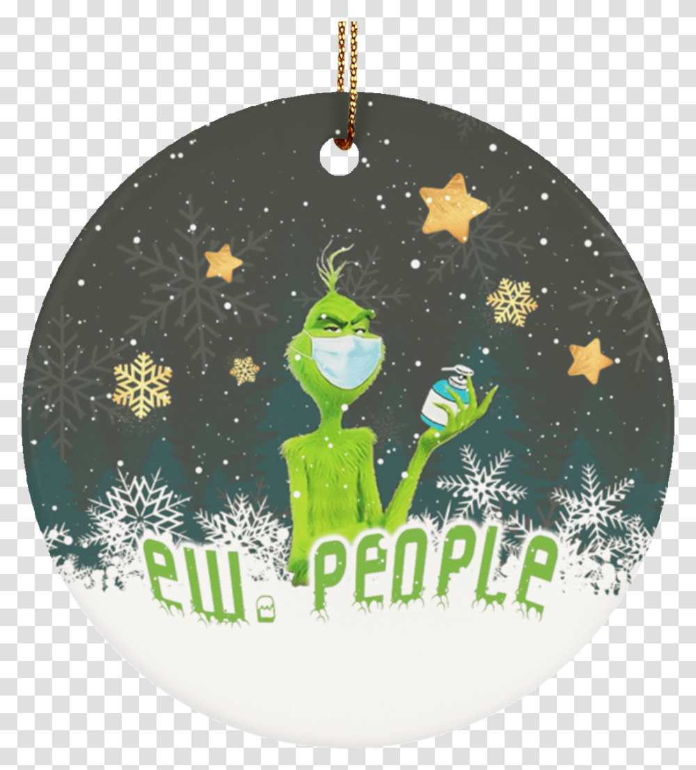 Ew People Decorative Christmas Ornament Holiday Flat Circle Ornament Fictional Character, Art, Graphics, Mammal, Animal Transparent Png