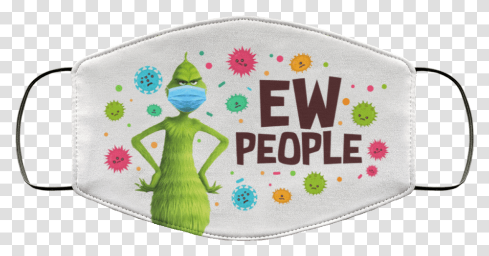 Ew People Grinch Christmas Covid 19 Virus Face Mask Grinch Face Mask Covid, Purse, Handbag, Accessories, Accessory Transparent Png
