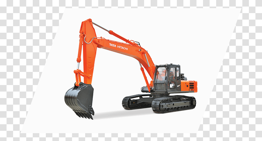 Ex 200 Lc Construction Excavator Tata Hitachi Ex 200 Super, Tractor, Vehicle, Transportation, Bulldozer Transparent Png