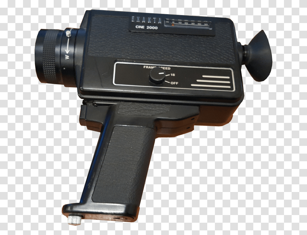 Exakta Cine Camera No Background Image Vintage Camcorder Background, Electronics, Gun, Weapon, Weaponry Transparent Png