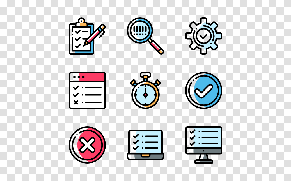 Exam Icons, Number, Analog Clock Transparent Png