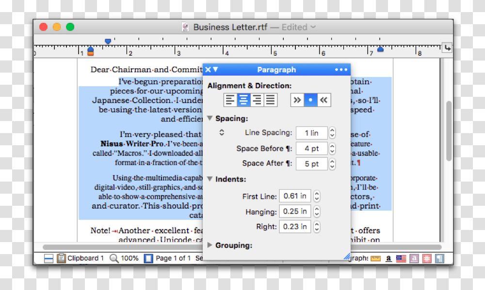 Example Of Center Justification, Word, File, Menu Transparent Png