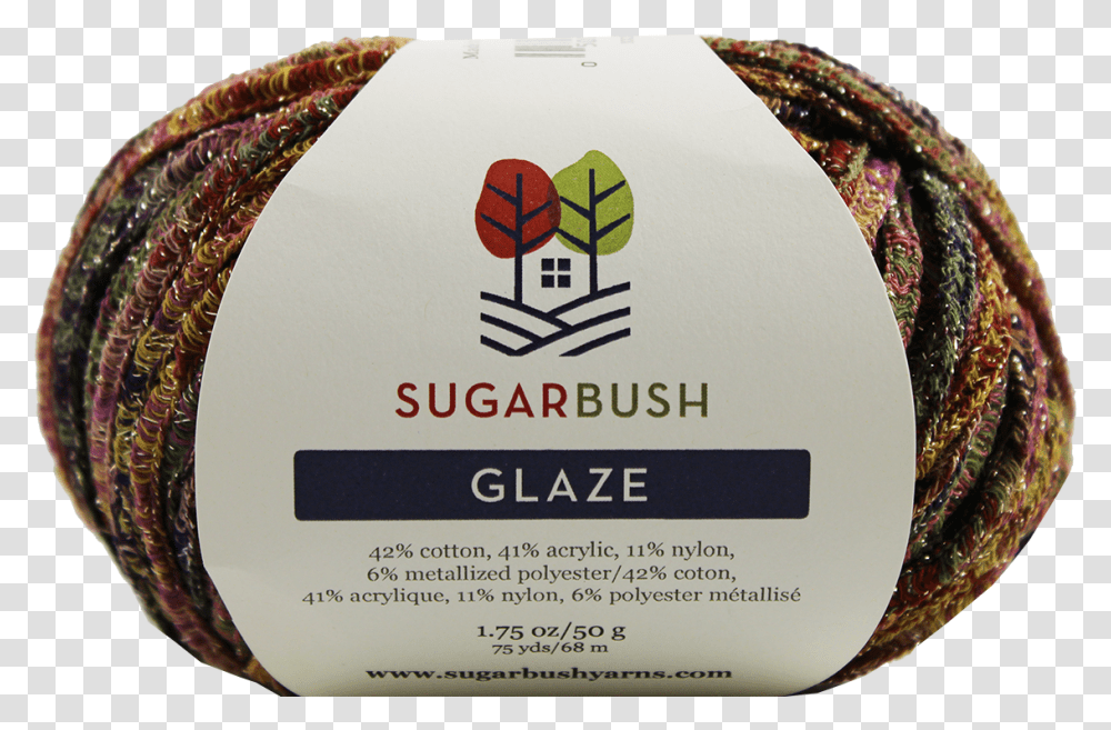 Example Of Glaze Yarn, Label, Paper, Floral Design Transparent Png