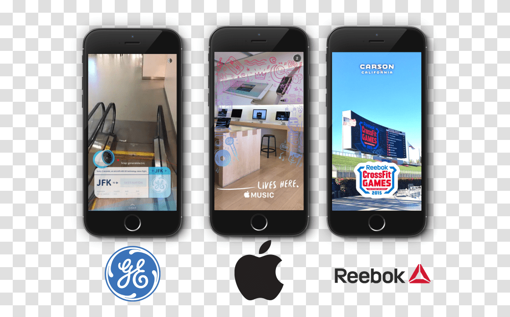Example Of Sponsored Geofilters, Mobile Phone, Electronics, Cell Phone, Iphone Transparent Png
