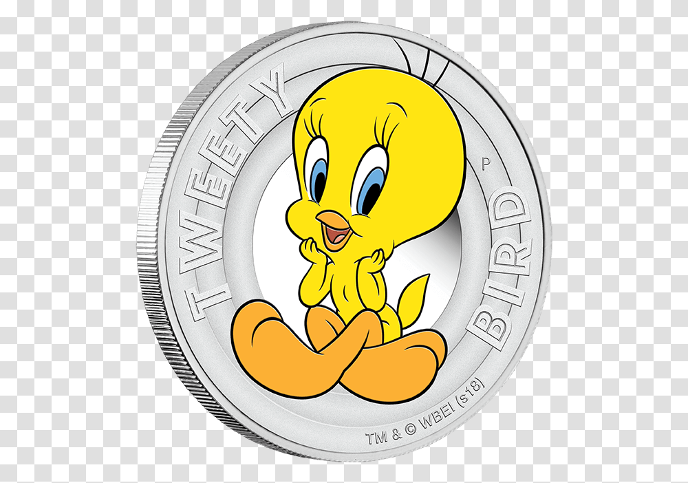 Example Of Tweety Bird Coin Tweety Bird, Money, Emblem, Logo Transparent Png
