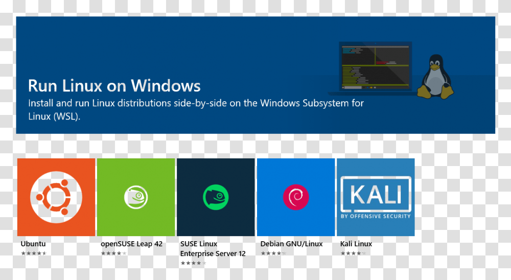 Example Of Wsl Apps Windows, Penguin, Label, Paper Transparent Png