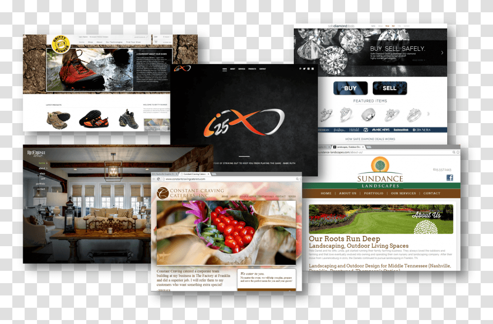 Examples Of Web Designs By Jlb Online Advertising, Poster, Advertisement, Collage, File Transparent Png