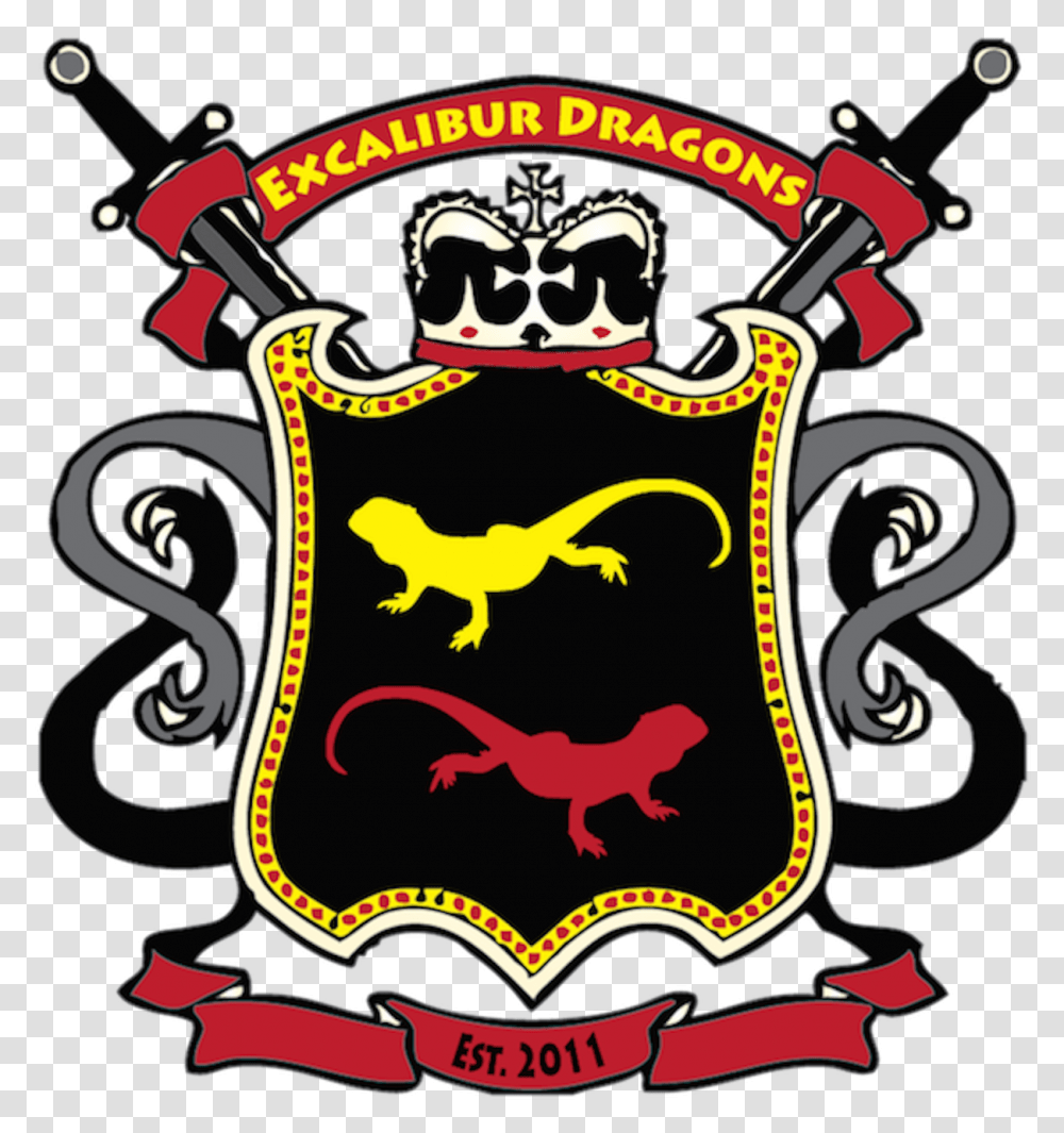 Excalibur Dagons Logo Bearded Dragon Birth Certificate, Trademark, Emblem, Poster Transparent Png