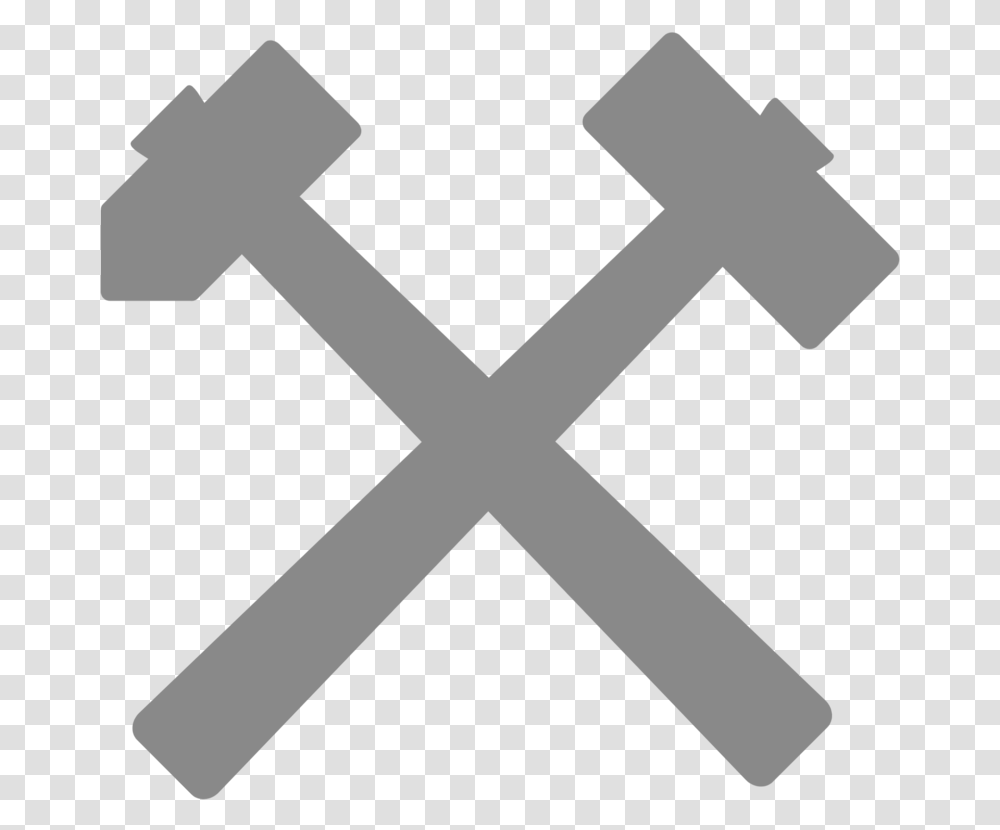 Excavating Services Background Multiplication Sign, Cross, Hammer, Tool Transparent Png