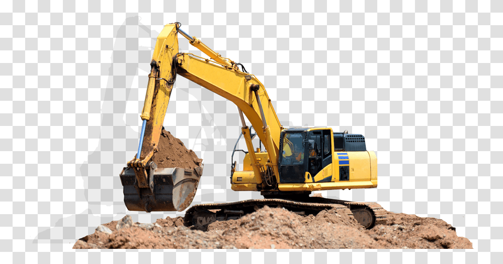 Excavator, Bulldozer, Tractor, Vehicle, Transportation Transparent Png
