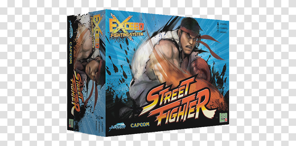 Exceed Fighting System Street Fighter Ryu Box, Poster, Advertisement, Person, Human Transparent Png