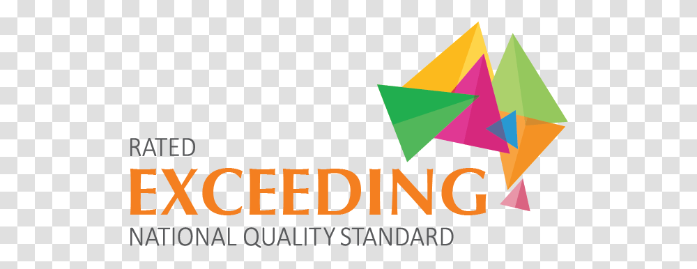 Exceeding Exceeding The National Quality Standard, Triangle, Logo Transparent Png